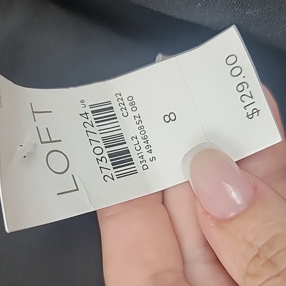 the loft blazer jacket black size 8 new nwt - Picture 4 of 7